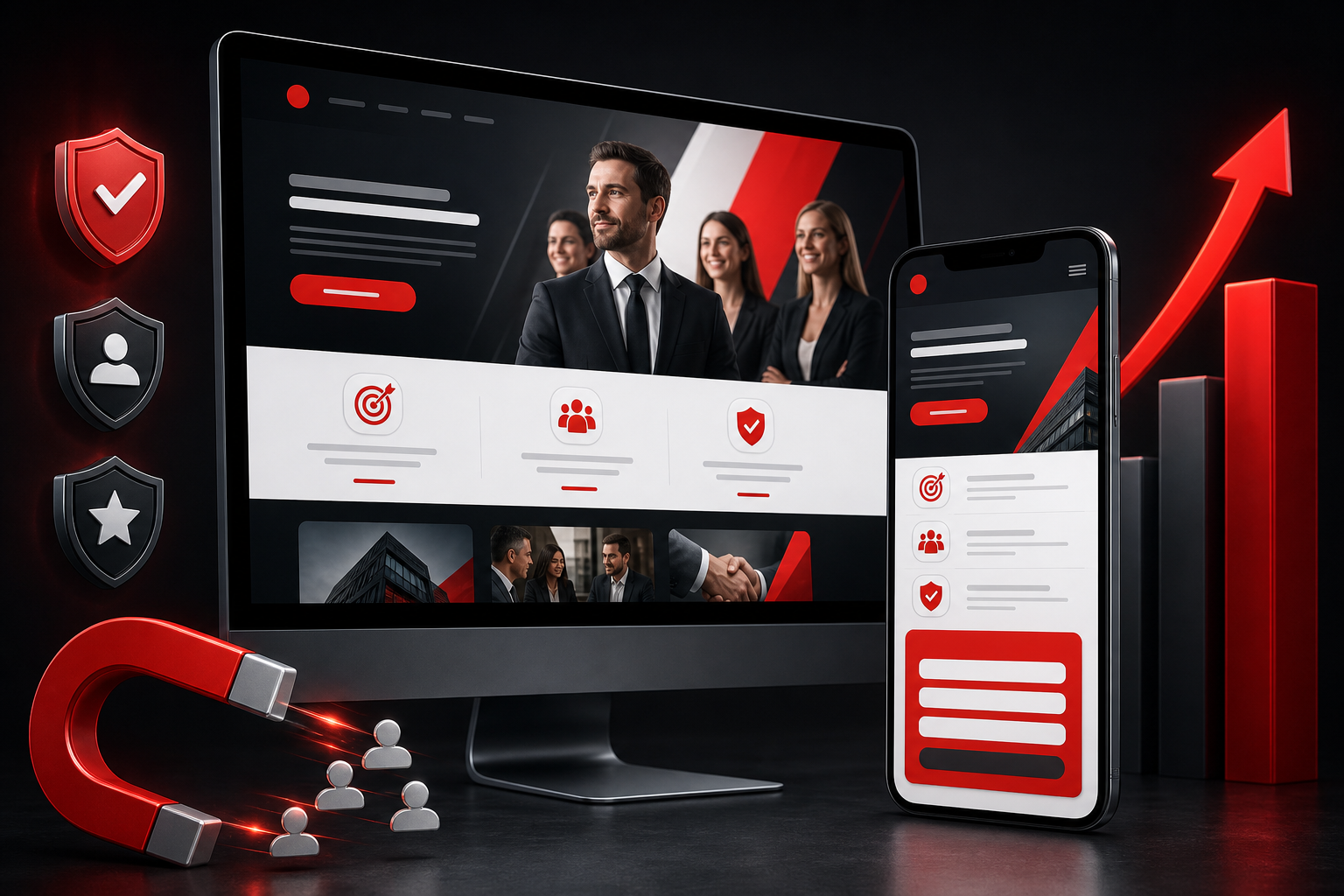 6944-high-converting-website Responsive high-converting service business website on desktop and mobile