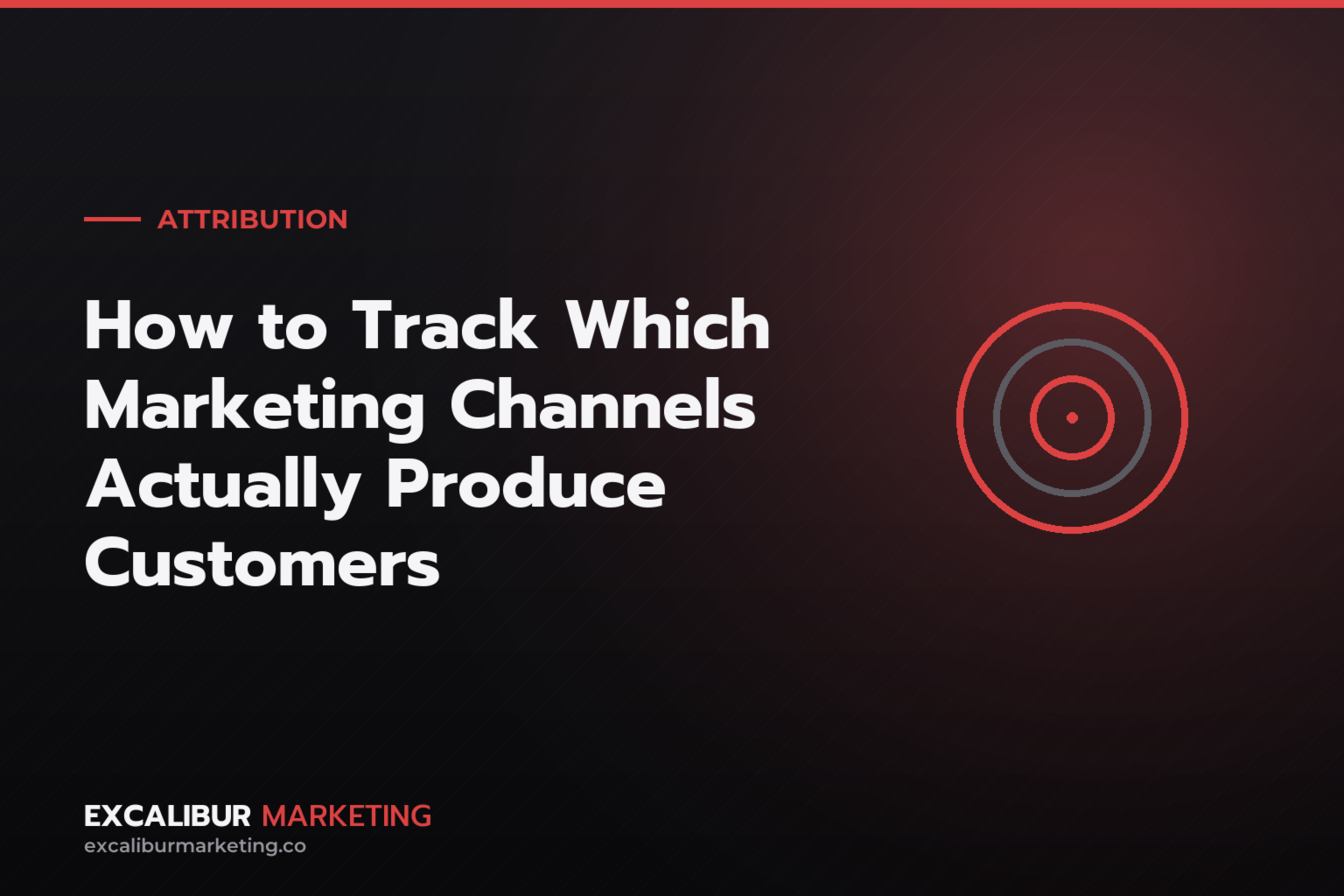 How to Track Which Marketing Channels Actually Produce Customers How to Track Which Marketing Channels Actually Produce Customers — Excalibur Marketing